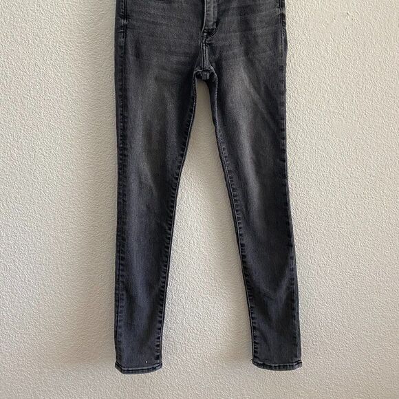 Harper Ankle Super Skinny Jeans Abercrombie & Fitch Size 24 / 00 Black Gray - Picture 4 of 5